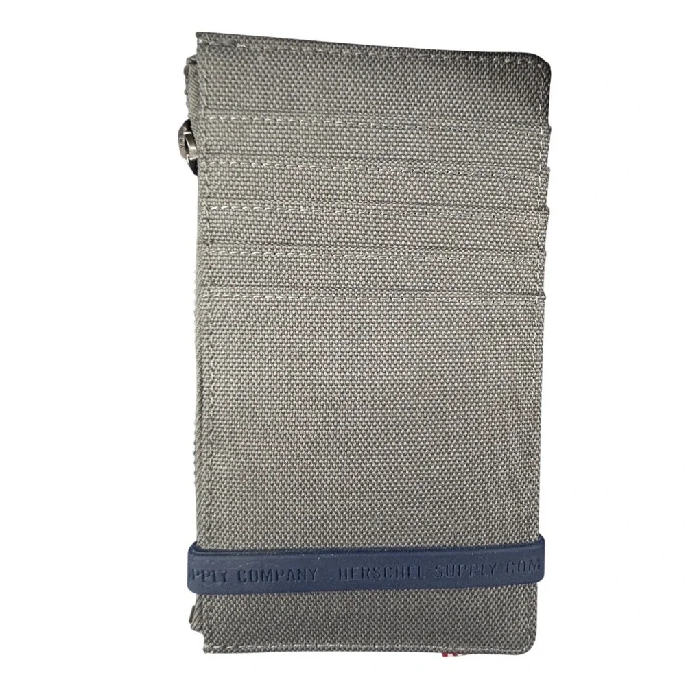 Herschel Supply Co. Oscar ll Gray RFID Coin & 5 Slot‎ Card Wallet NWT Travel